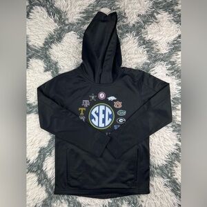 Outer Stuff Kids Boys SEC South Eastern Conference Hoodie Black M